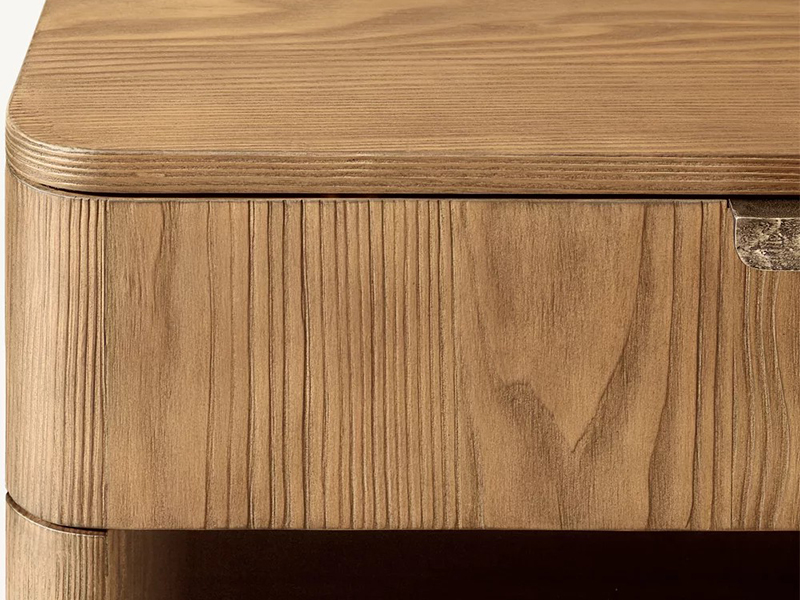 Wood Nightstand; Modern Nightstand;Brown Nightstand