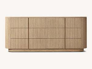 Wood Dresser; Modern Dresser;Brown Dresser