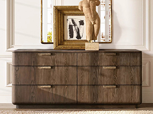 Wood Dresser; Modern Dresser;Brown Dresser