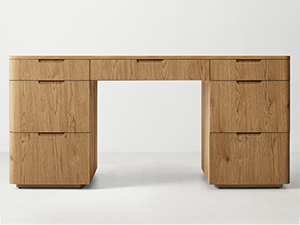 Madero Oak Wooden Desk Office Desk Computer Desk