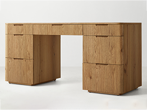 Madero Oak Wooden Desk Office Desk Computer Desk