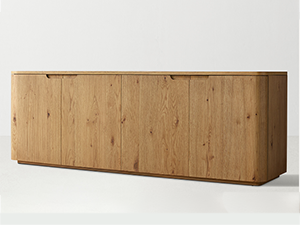 New Style Madero Double TV Side Oak Wooden Double TV Side Large Capacity Media Consle TV Side