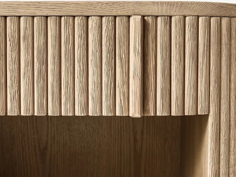 Wood Nightstand; Modern Nightstand;Brown Nightstand