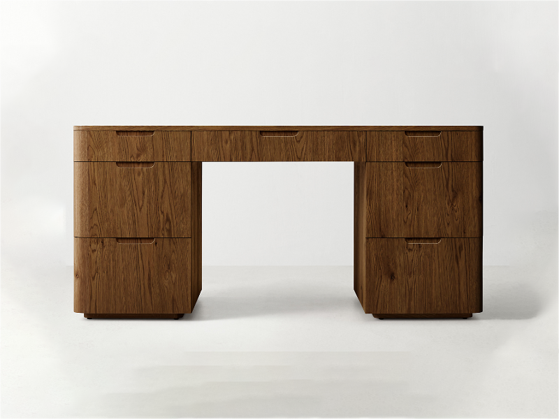 Madero Oak Wooden Desk Office Desk Computer Desk