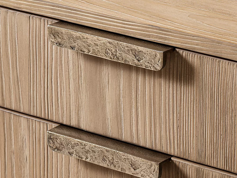 Wood Nightstand; Modern Nightstand;Brown Nightstand