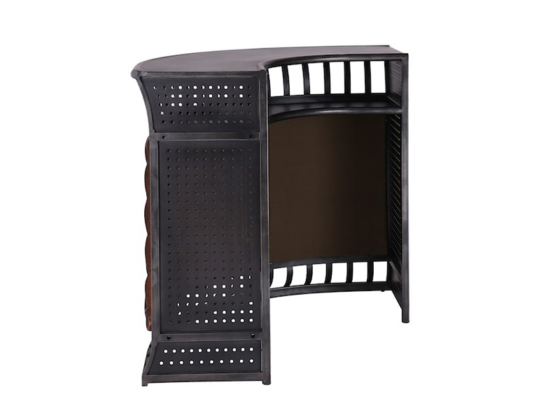 real leather bar reception desk