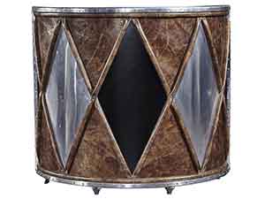 Vintage Leather Bar Table