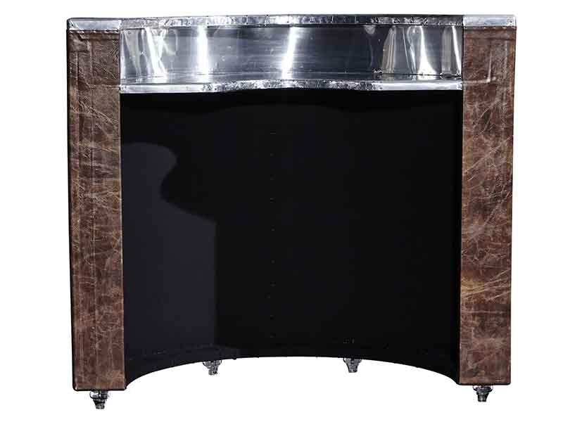 Vintage Leather Bar Table