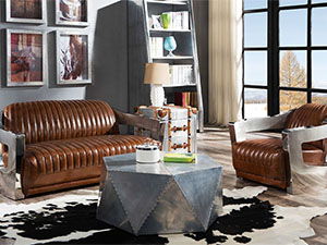 Aluminum Living Room Small coffee Table