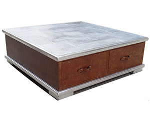 Aluminum Top Coffee Table