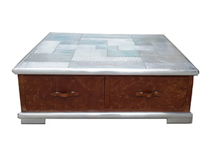Aviator Aluminum Top Coffee Table