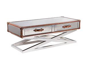 stainless steel coffee table