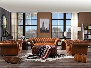 Leather Coffee Table