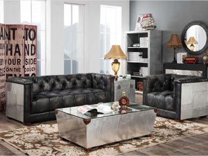 Union Jack Aluminium Coffee Table