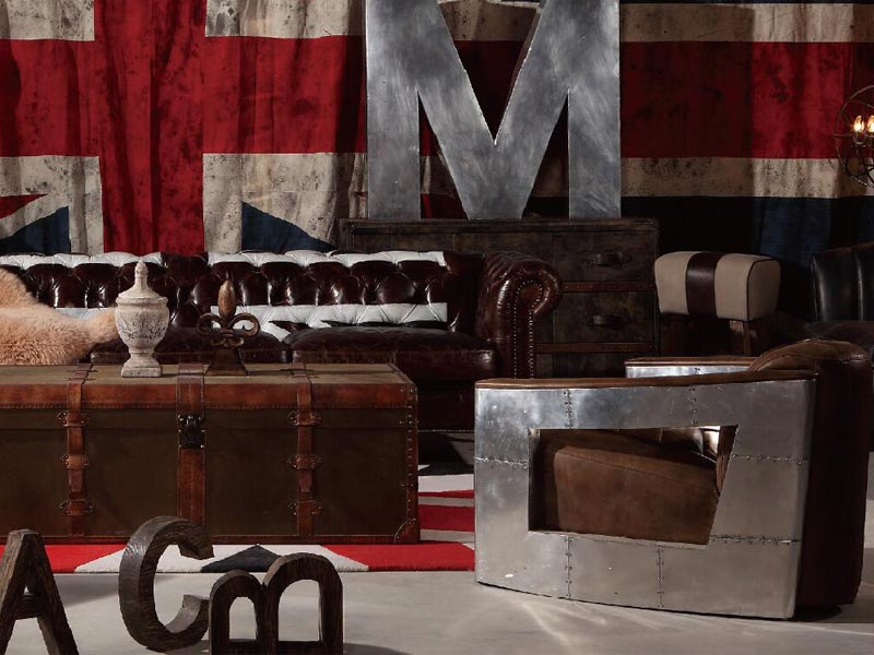 Vintage Canvas Coffee Table