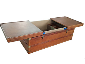 Vintage Coffee Table With Opened Top