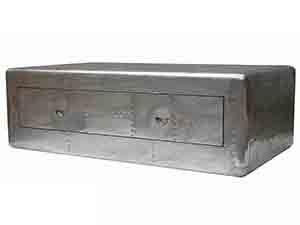 Vintage Riveted Aluminium Trunk Coffee Table
