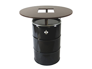 Oil Drum Outdoor Restaurant Dining Coffee Table