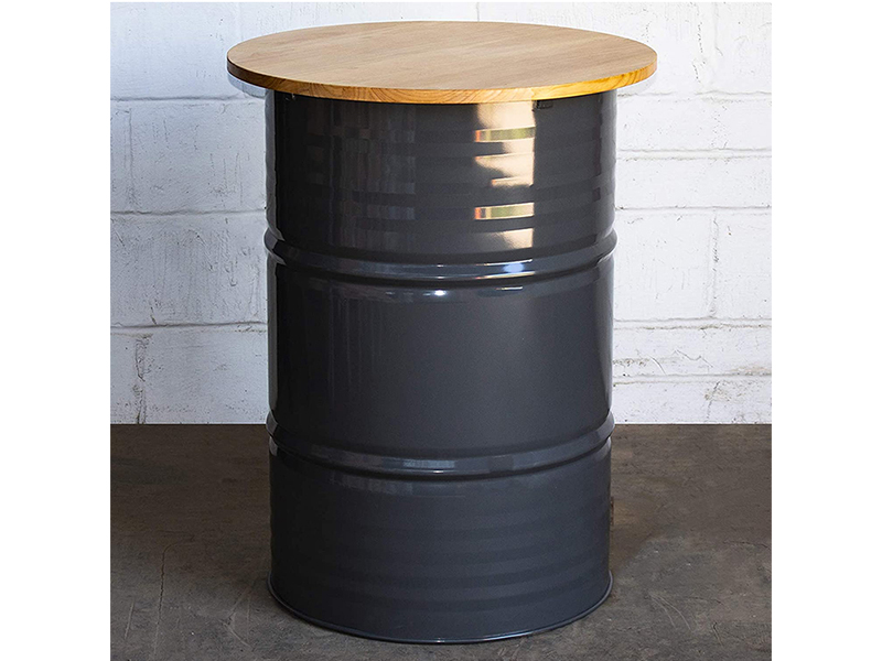 Oil Drum Outdoor Restaurant Dining Coffee Table