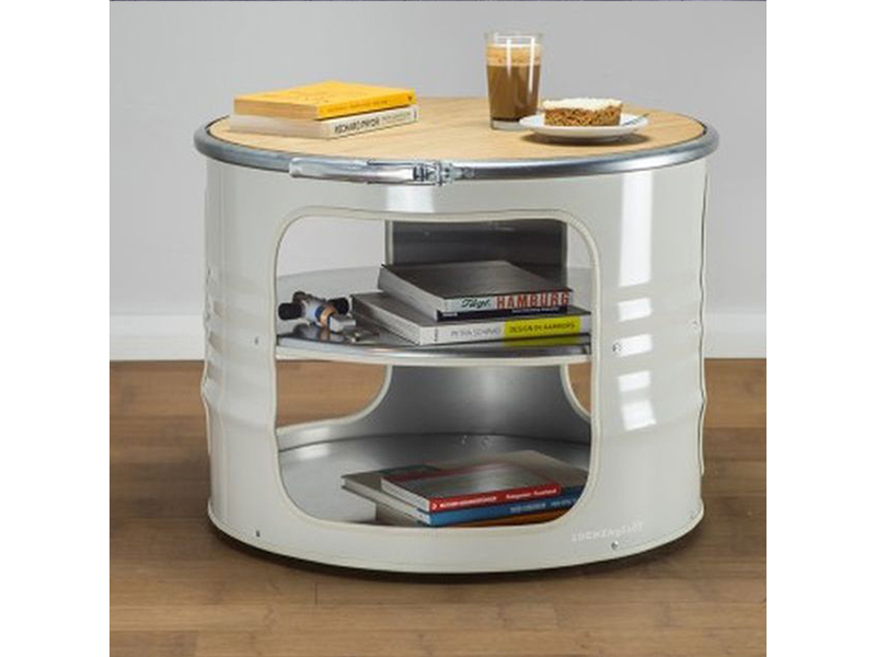 Oil Drum Outdoor Restaurant Dining Coffee Table