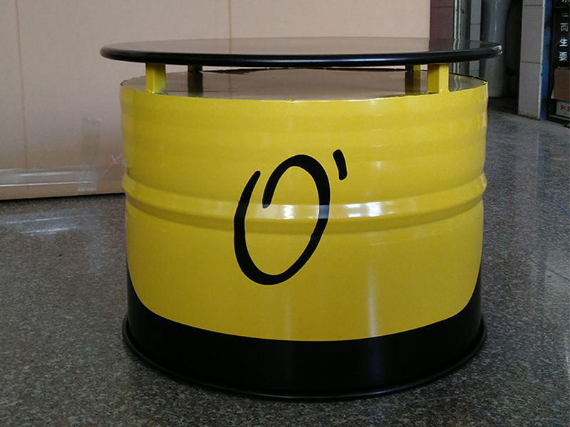 Oil Drum Outdoor Restaurant Dining Coffee Table