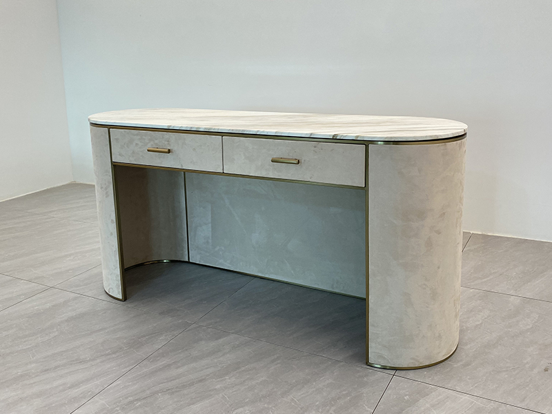 Luxury Makeup Cabinet Marble Bedroom Dressing Table