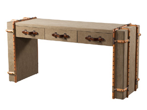 Antique Canvas Side Table