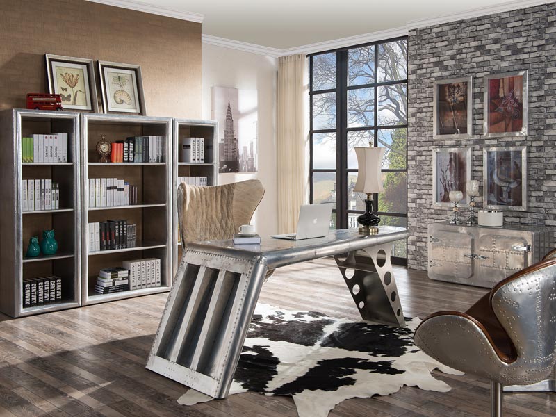 Airplane Aviation Aluminium Office Table