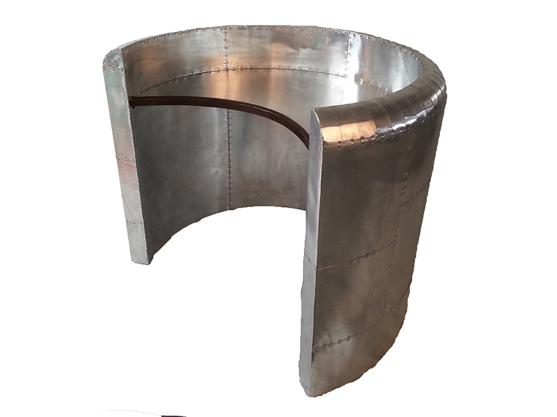 Aviator Aircraft Round Aluminum Reception Table
