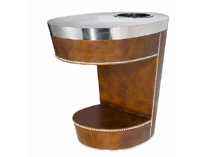 Aviator Top Vintage Leather Reception Desk