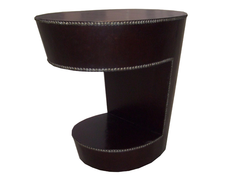 Aviator Top Vintage Leather Reception Desk