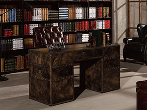 Vintage Leather Rio Home Office Desk