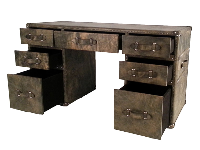 Vintage Leather Rio Home Office Desk