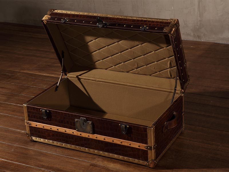 Antique leather Trunk