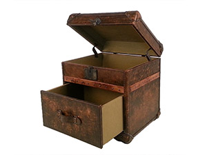 Dark Mountain Leather Small Trunk