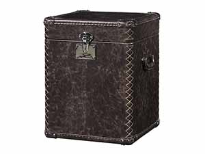 Antique Leather Small Trunk