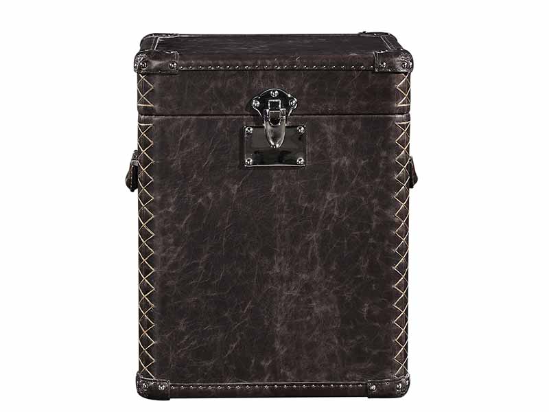 Antique Leather Small Trunk