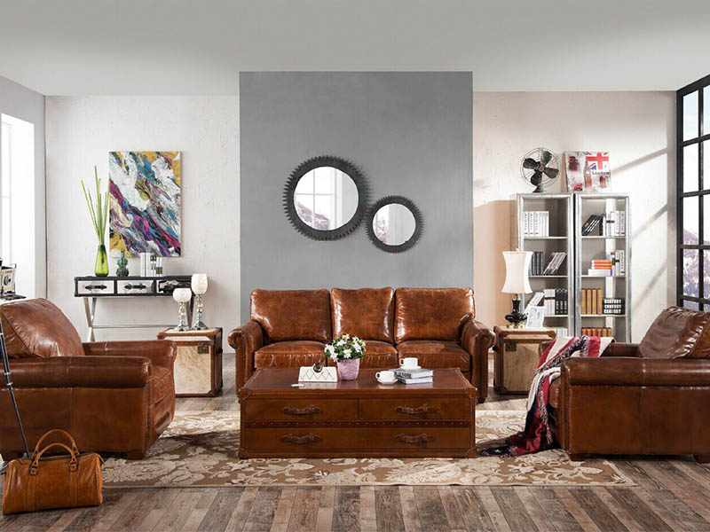 Vintage Pony Skin Leather Trunk