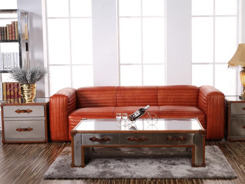 Aviator Metal Sofa Side Trunk