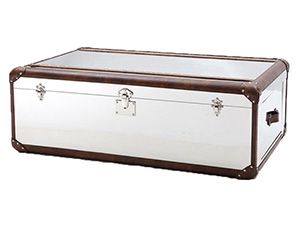 Shiny Steel Sofa Trunk