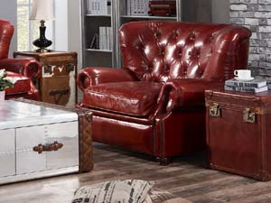 Cube Vintage Leather Mayfair Steamer Trunk