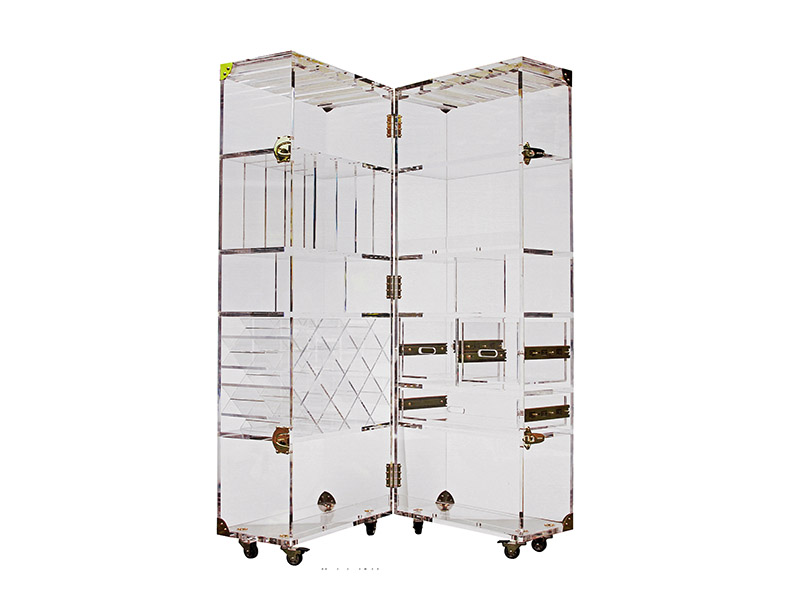 Luxury Clear Acrylic Wine Storage For Hotel
