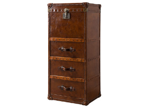 Leather Mayfair Steamer Trunk