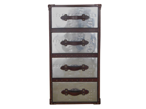 Mayfair Aviator Steamer Trunk 4-Drawer