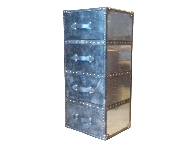 Mayfair Aviator Steamer Trunk 4-Drawer