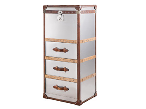 Metal Mayfair Steamer Trunk