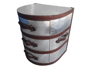 Round Edge Aviator Small Trunk