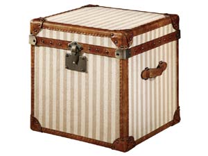 Vintage Canvas Cube Trunk